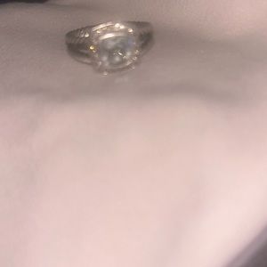 Petite Albion® Ring in Sterling Silver with Prasiolite and Pavé Diamonds